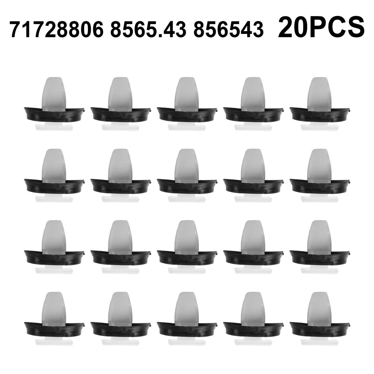 20 Pack Car Door Trim Panel Clips for Fiat Ducato (71728806, 8565, 43, 856543)