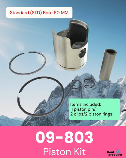 Piston Kit 09-803, 846-11631-00-96 STD for Yamaha Snowmobile GP338/SL338F