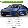 Car Door Handle Cup Protector 8 Pcs for Toyota RAV4 2013–2018 Chrome Tone