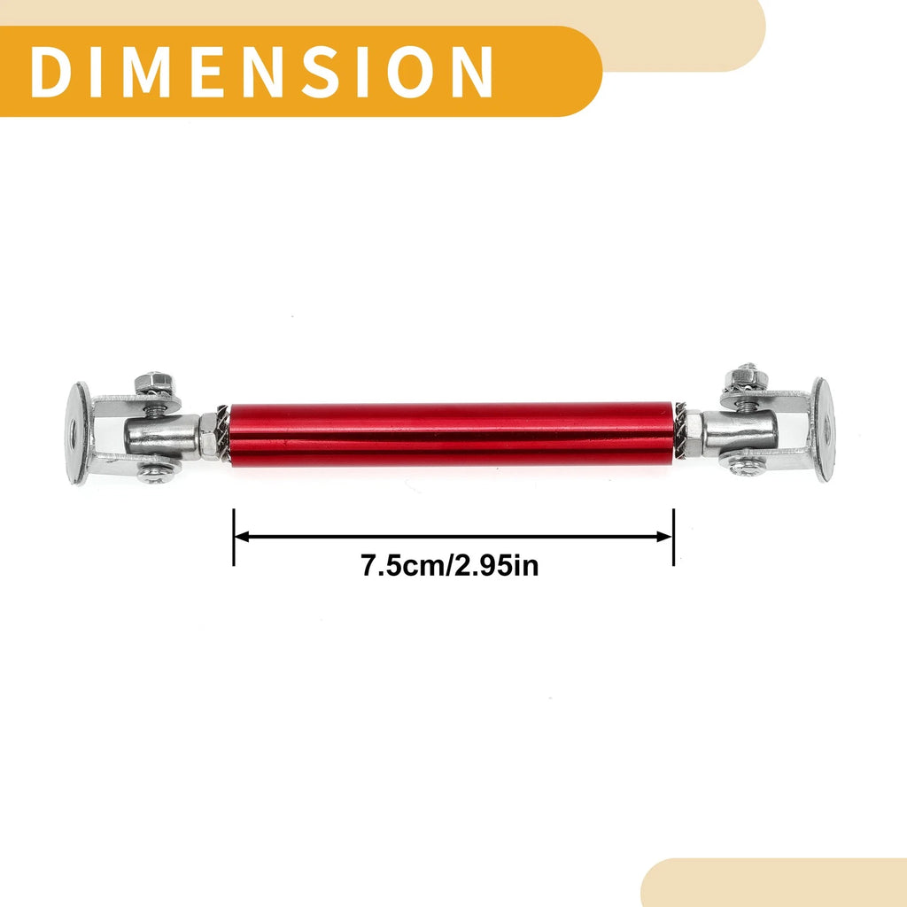 2X Adjustable Front Bumper Lip Splitter Strut for Universal Fit (No Drilling)