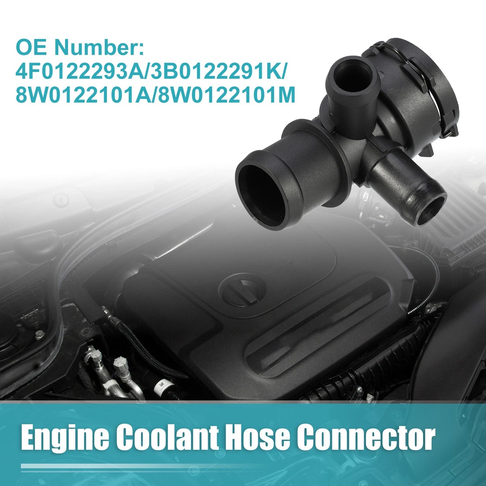 Engine Coolant Hose Connector Replacement for Audi A4 (2009–2022)