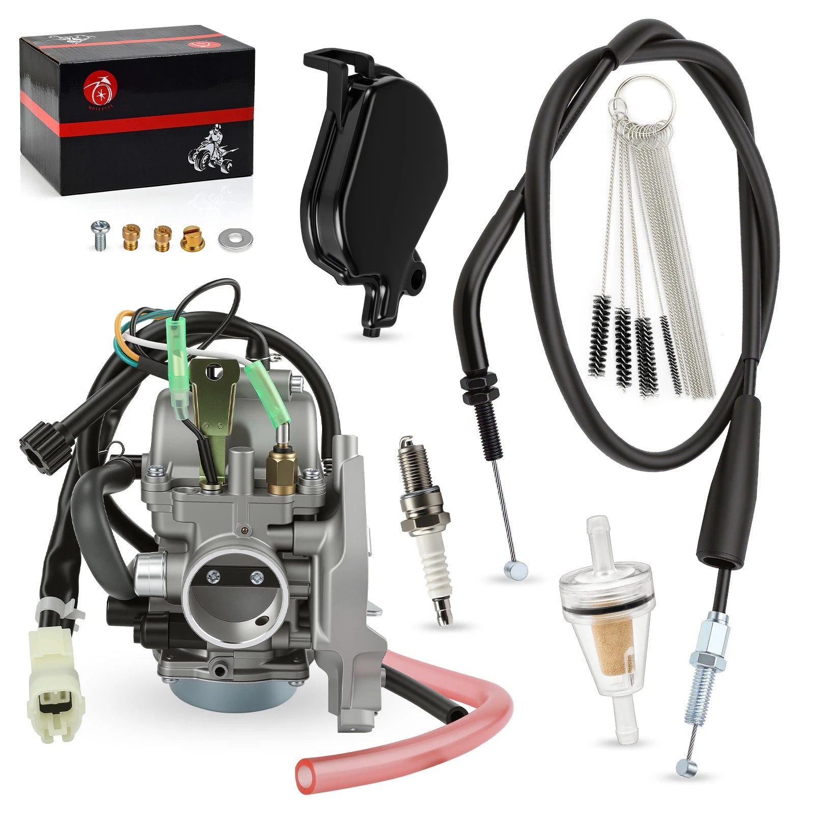 Throttle Cable & Air Filter Foam for Kawasaki Prairie 300 A/B (1999–2002)