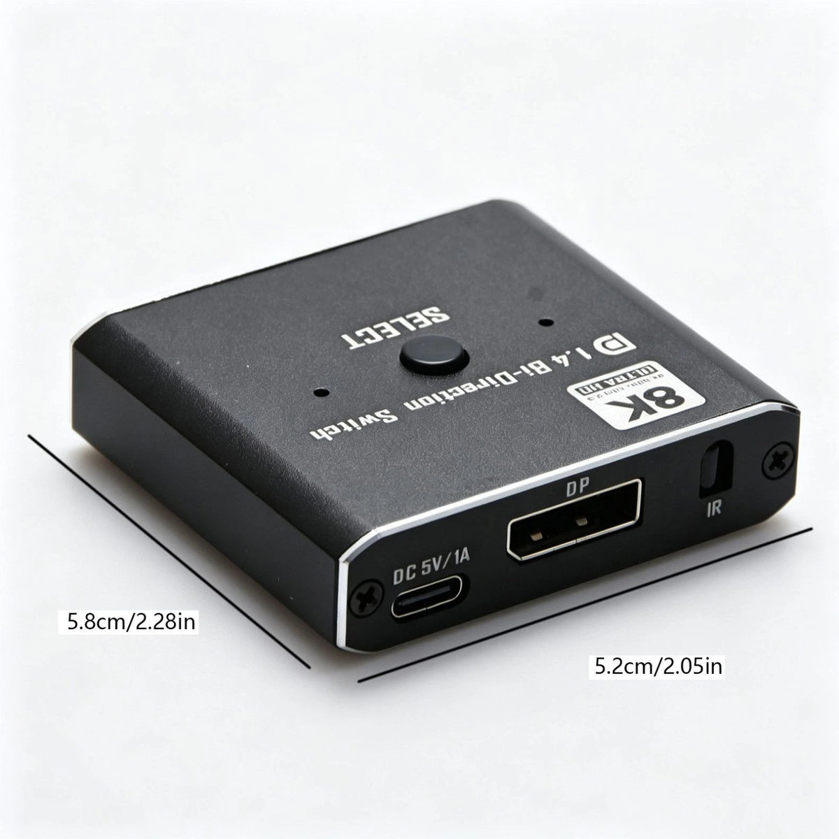 2X DisplayPort Switch 1.4 Bi-Directional 1x2 for PC Monitor