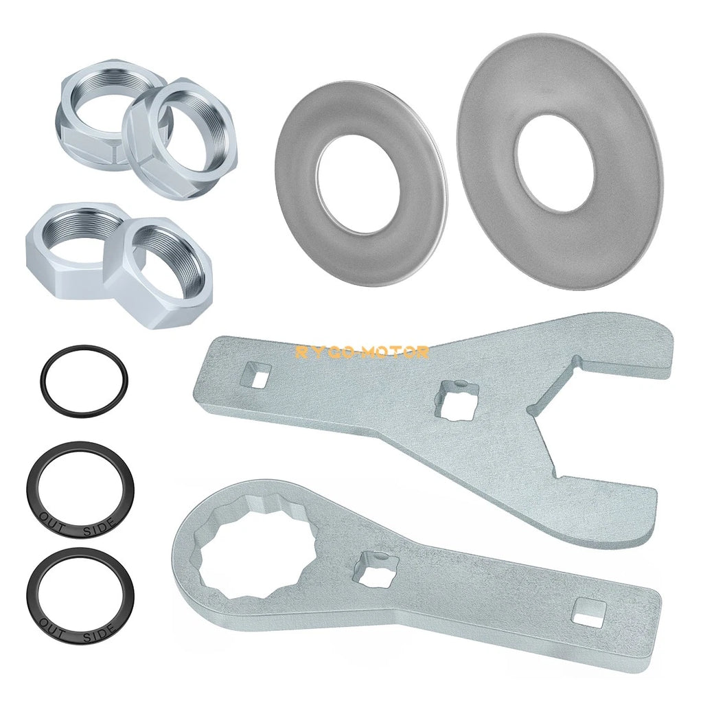 Set of 2 Axle Nut Wrench Tool & Washer Seal for Honda Rancher 420 (2007–2023)
