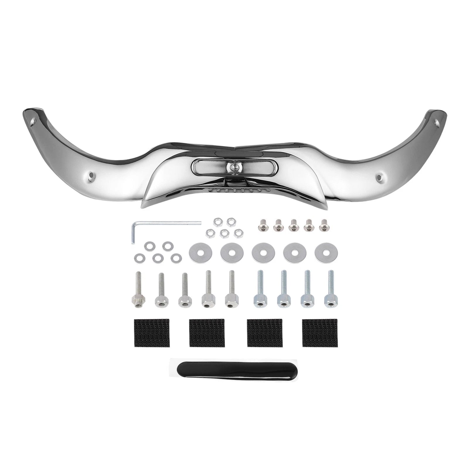 Chrome Windshield Trim Kit for Harley Road Glide (2004–2013)