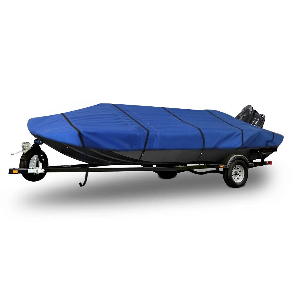 Heavy Duty 600D Waterproof Trailerable Jon Boat Cover 16Ft