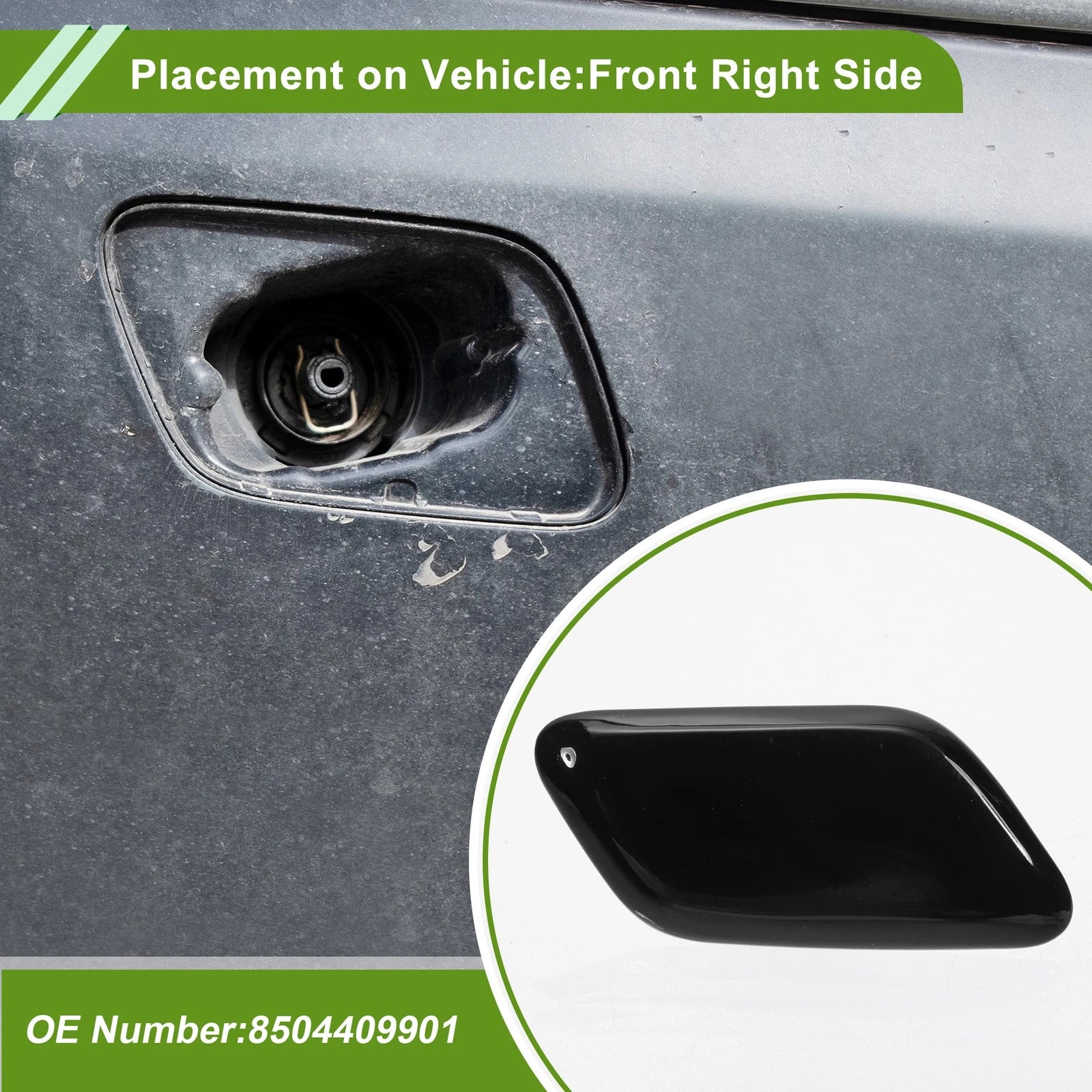 Windshield Washer Nozzle Cover Cap Front Right for Toyota Avensis (2003–2008)