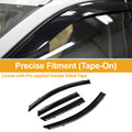 Window Deflectors Side Vent Visors 1 Set for Mazda 3 Hatchback (2010–2013)
