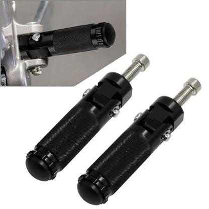 Black CNC Folding Foot Pegs for Universal Motorcycle (All Years)