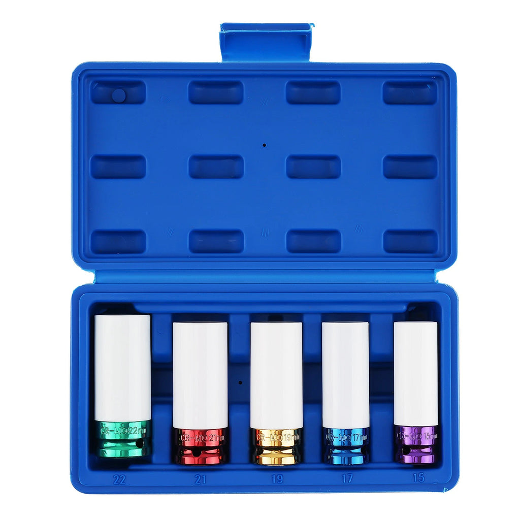 5PC Lug Nut Socket Set for Impact Wheels (Thin Wall)