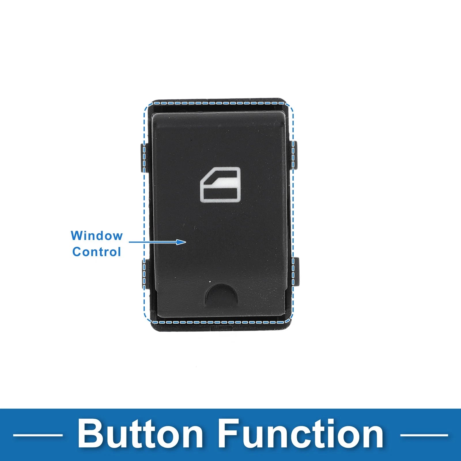 Passenger Power Window Switch Rear for Volkswagen Polo 9N Fox (2003–2009)