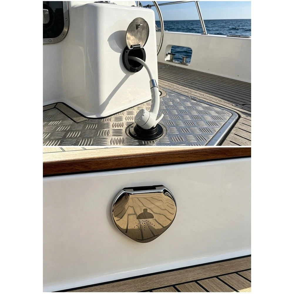 Shower Set for Boat with 2.4m Nylon Hose and Rainfall Flow