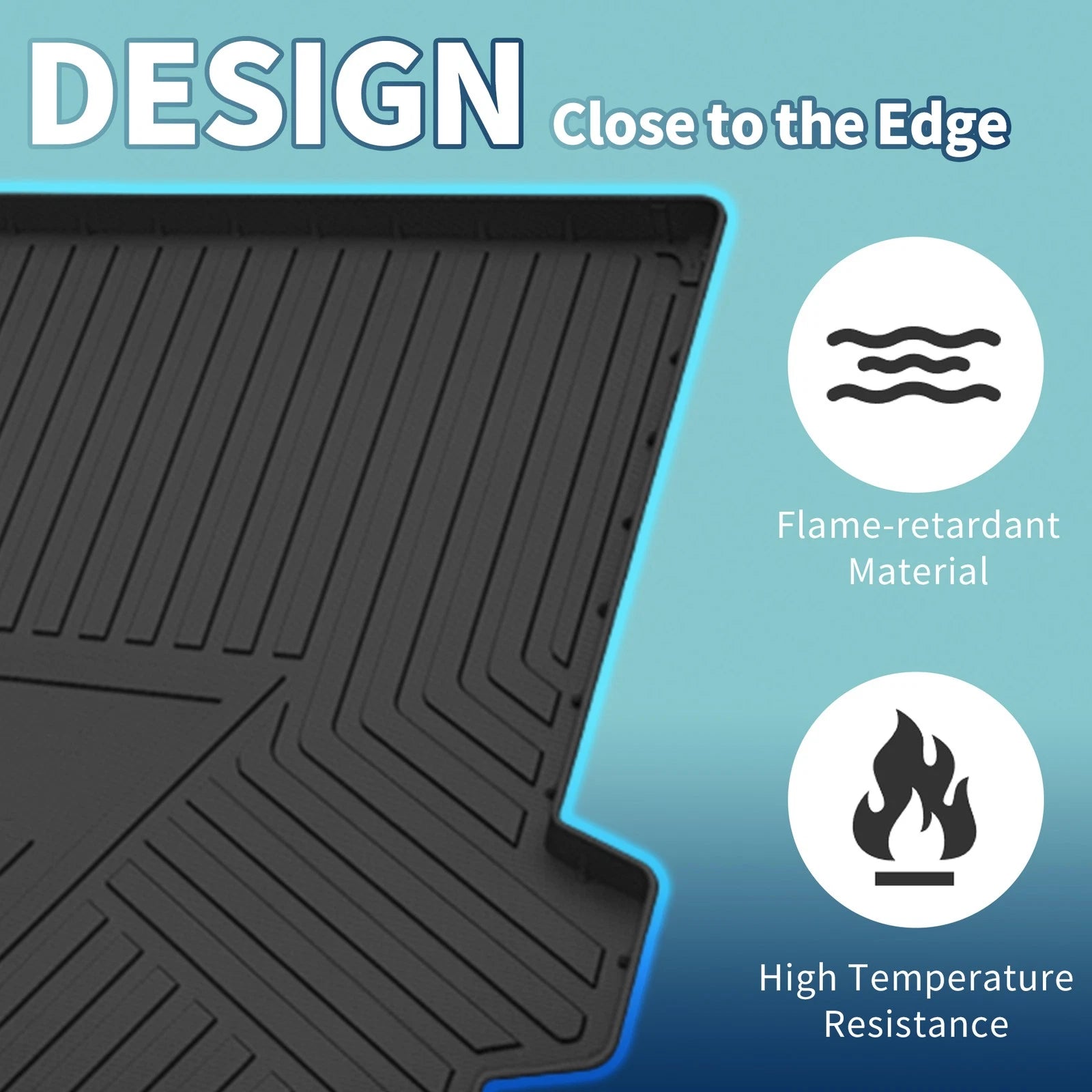 Rear Trunk Cargo Liner Flat Face TPE 1 Piece for BMW X5 (2019–2022)