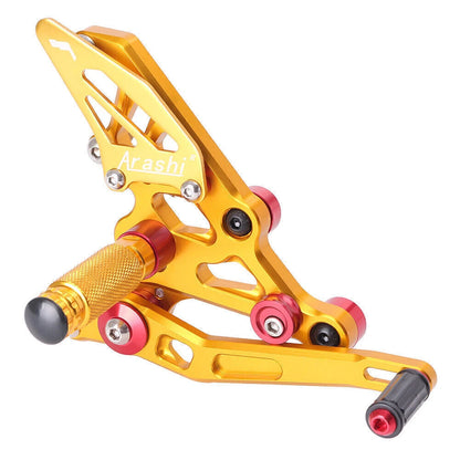 Adjustable Rearsets Foot Pegs for Yamaha MT-07 (2014–2017) Gold