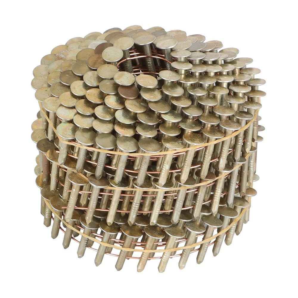 7200 Pack Galvanized Coil Roofing Nails 7/8" × 0.12" × 3/8" 15 Degree