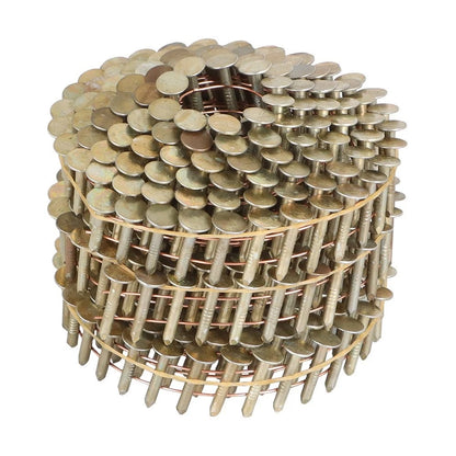 7200 Pack Galvanized Coil Roofing Nails 7/8" × 0.12" × 3/8" 15 Degree