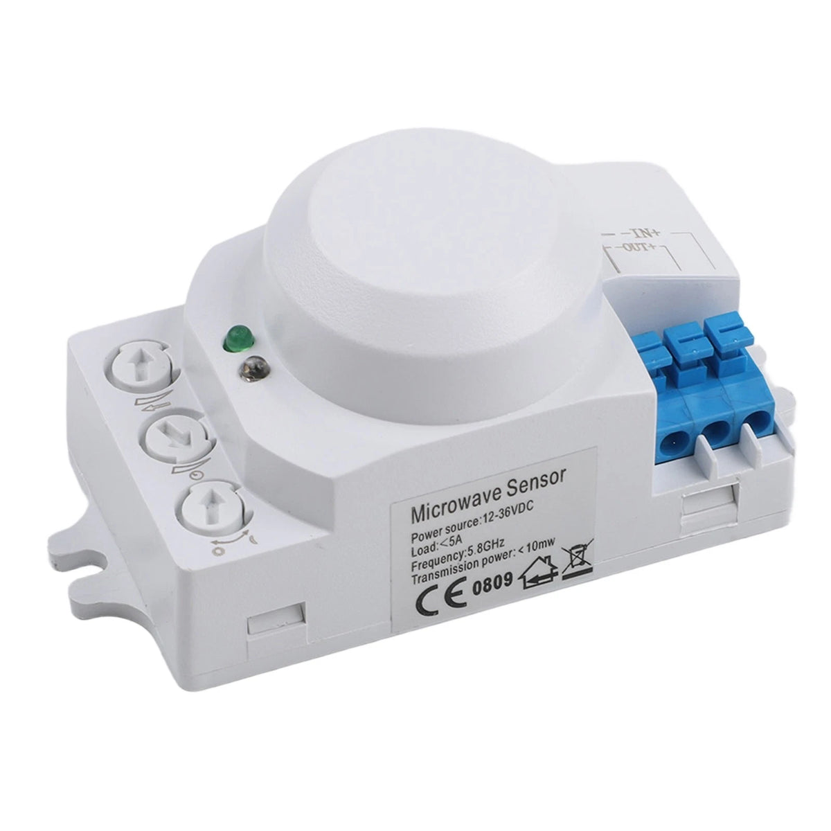Microwave Sensor Switch for 360° Sensing Range (50,000 Electrical Life)