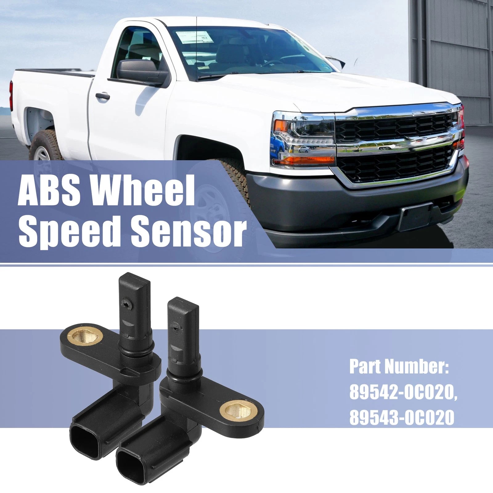 2pcs ABS Wheel Speed Sensor Front Left Right for Toyota Tundra Sequoia (2007–2017)