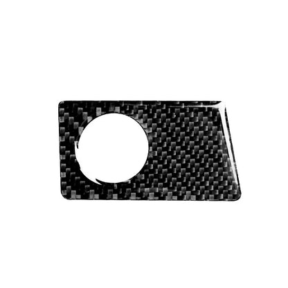 Carbon Fiber Black Ignition Switch Button Cover Trim for Audi A4 S4 A5 (2009–2016)