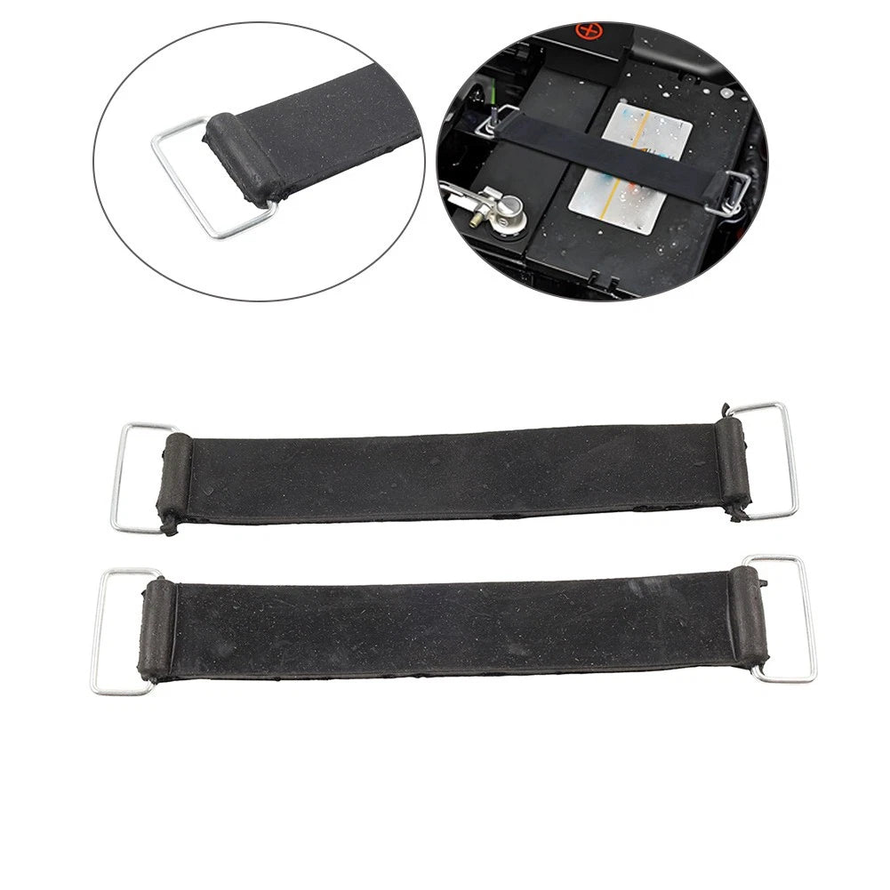 2X Universal Rubber Battery Strap Holder for Honda Suzuki