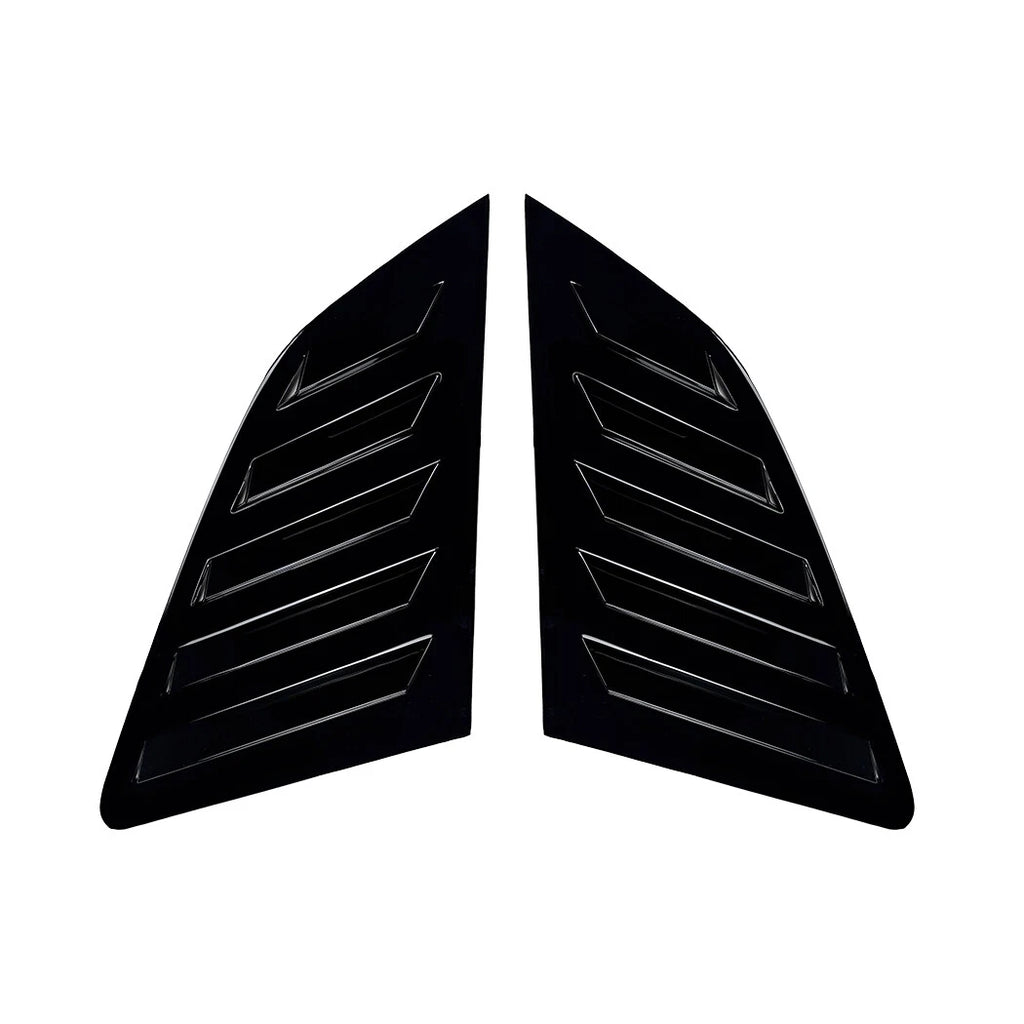 Black Rear Window Quarter Glass Louver Cover for Audi A3 S3 8V (2014–2020)