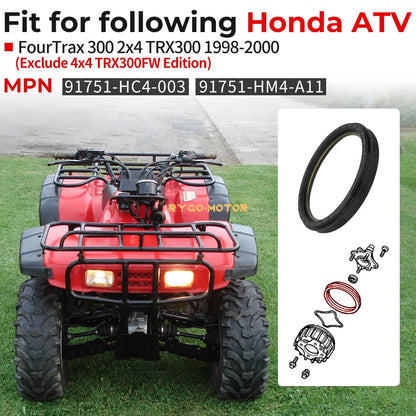 Front Brake Dust Seal for Honda Fourtrax TRX300 2x4 (1998–2000) 91751-HM4-A11
