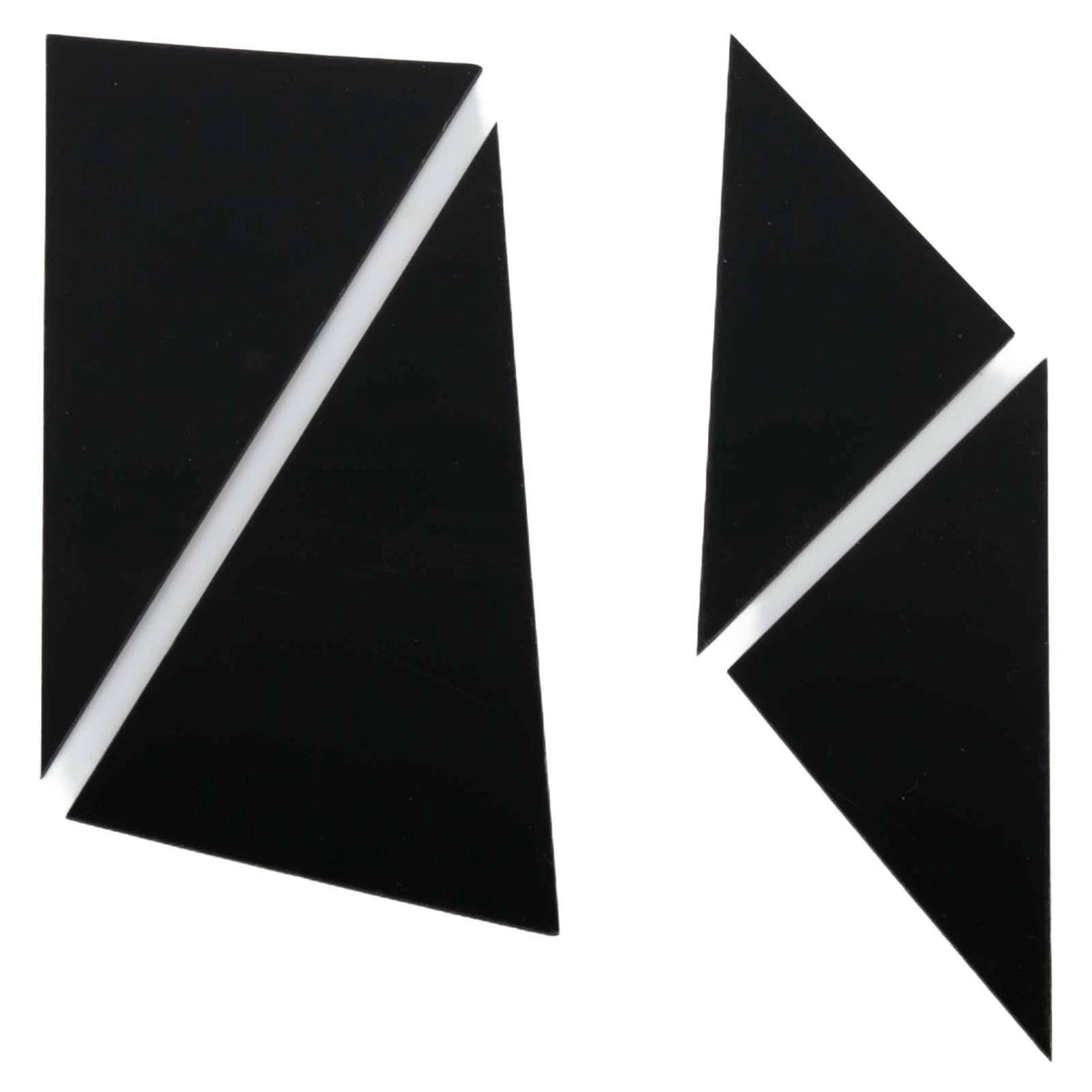 Black Plastic Window Pillar Posts for Mazda CX-5 (2017–2022)