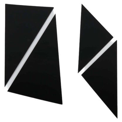 Black Plastic Window Pillar Posts for Mazda CX-5 (2017–2022)