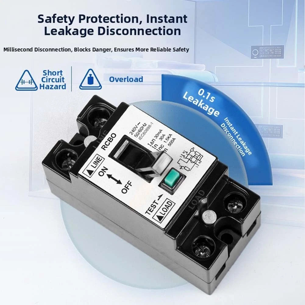 Compact 20A Residual Current Breaker for Home Use (No Year Range)