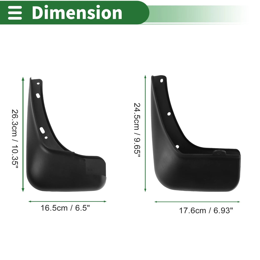 Mud Flaps Splash Guards Front Rear Set for Hyundai i30 (2009–2015)