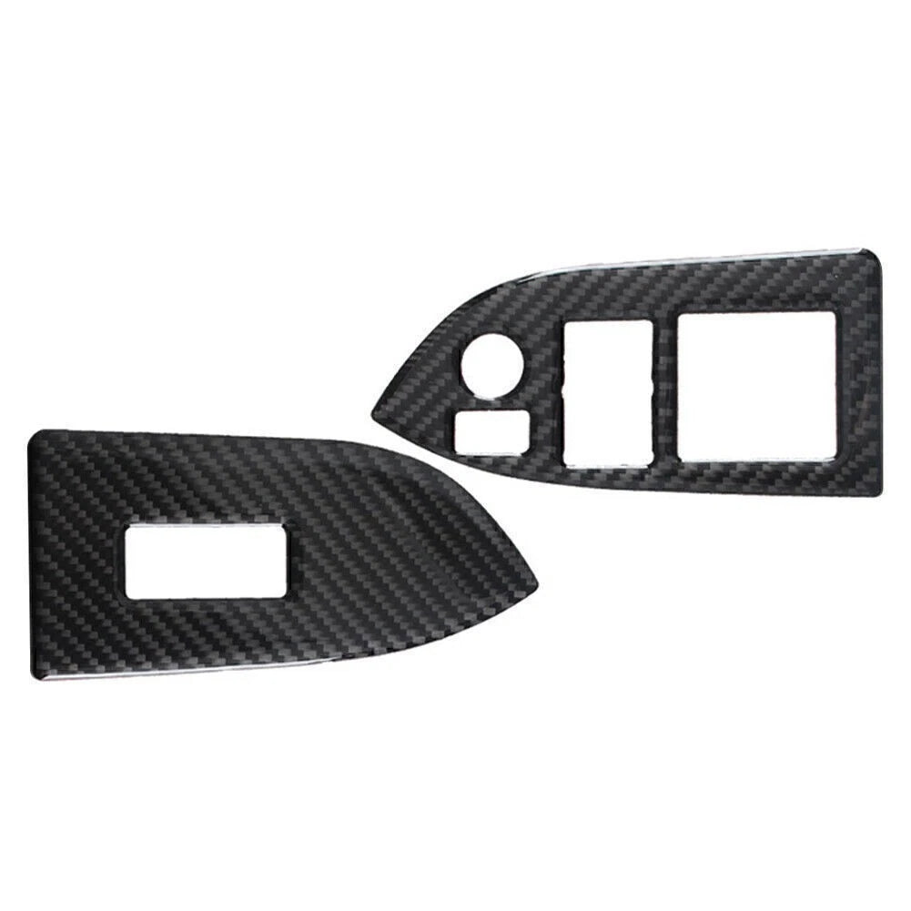 Black Carbon Interior Window Switch Button Trim for Subaru BRZ, Toyota 86 (RHD)