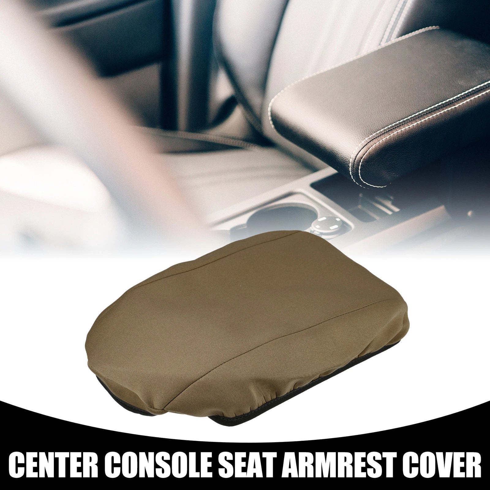 Center Console Armrest Cover for Ford Escape (2017–2019) Brown