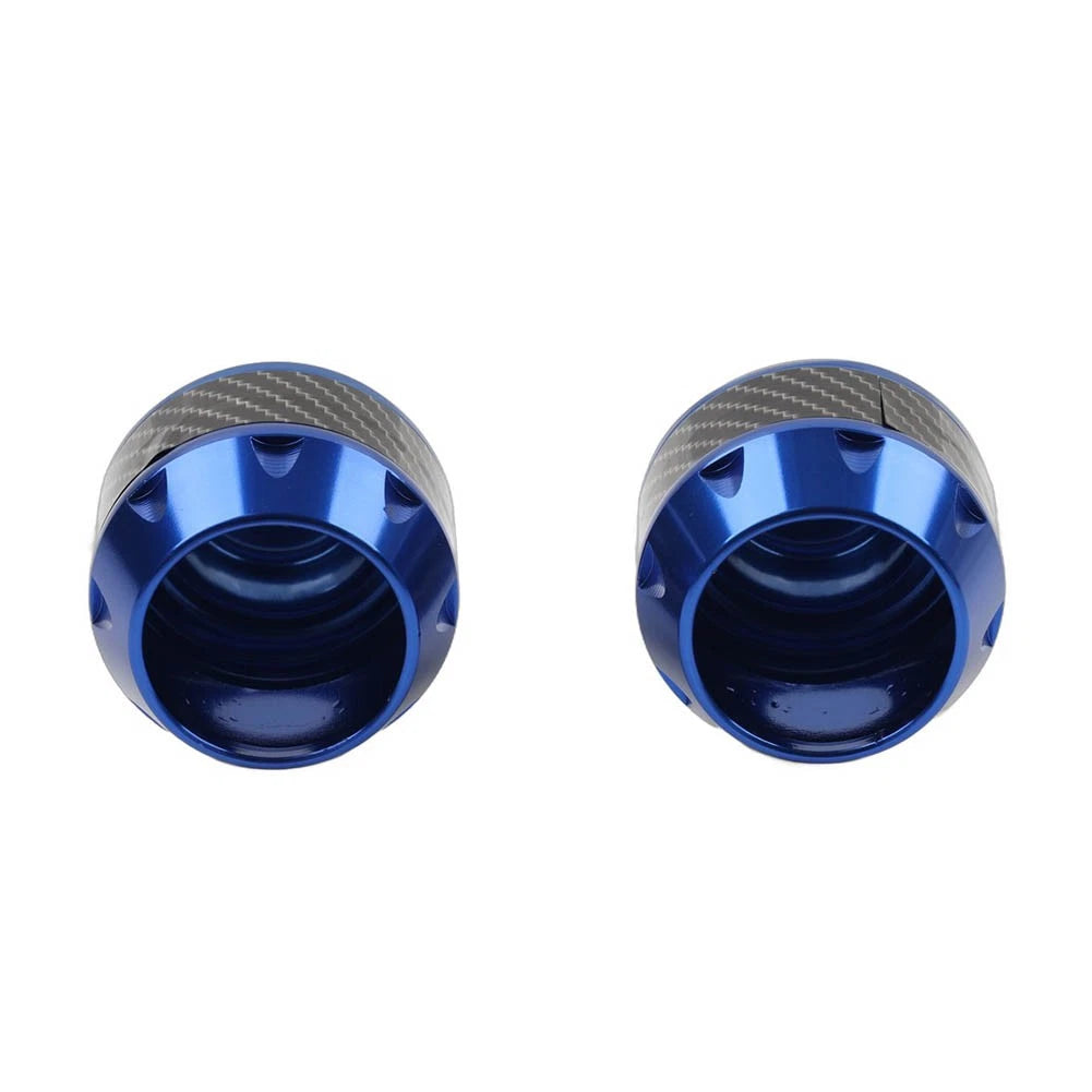 2X Blue Motorcycle Front Fork Frame Sliders for