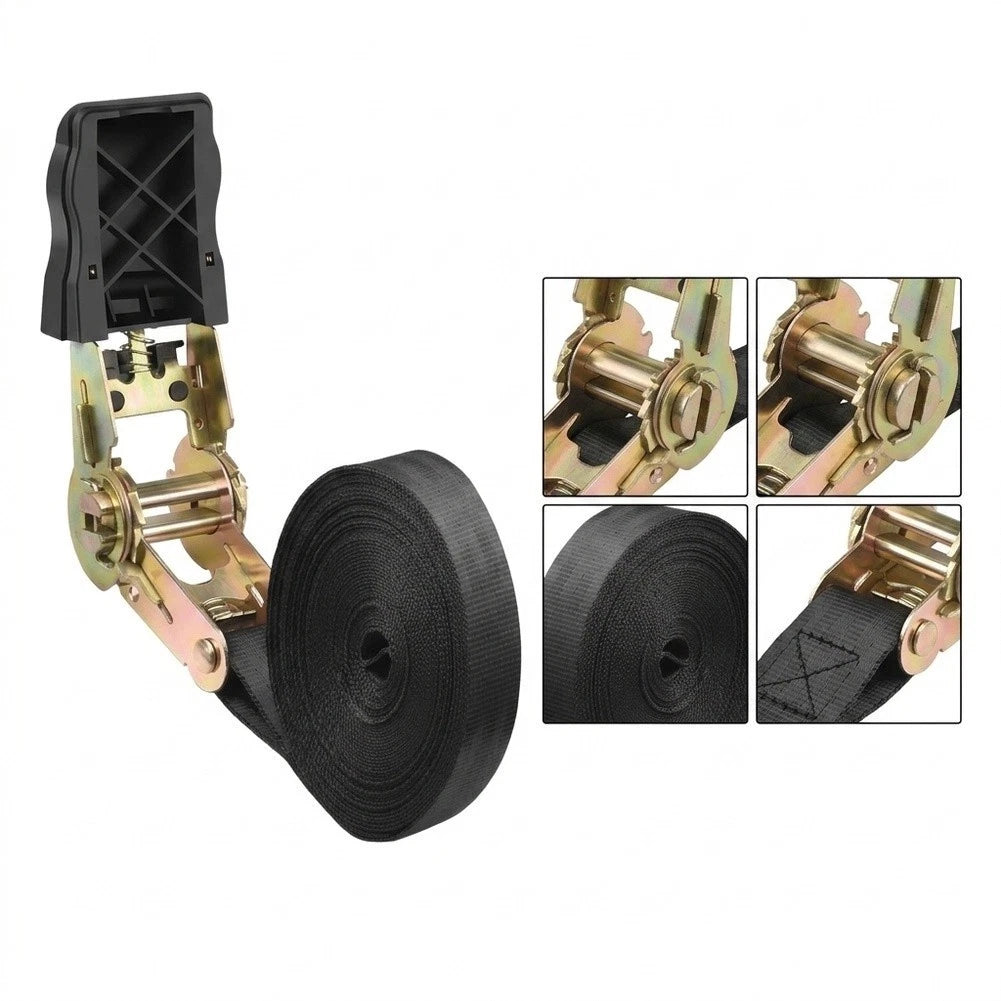 Adjustable Ratchet Tie Down Strap Set of 4 for Securing (1m, 2m, 4m, 5m)
