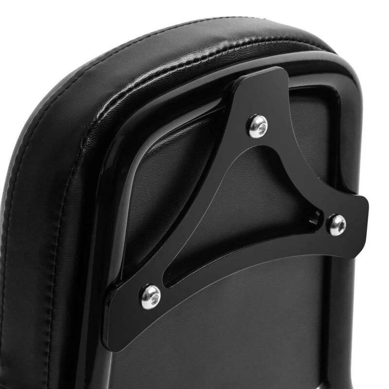 Chrome/Black Sissy Bar Upright Backrest for Harley Softail (2018–2025)