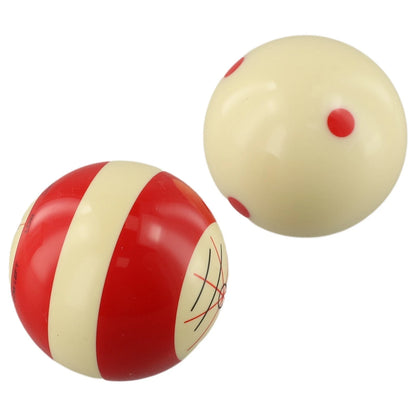2X Billiard Cue Balls with Standard Markings for Practice and Training