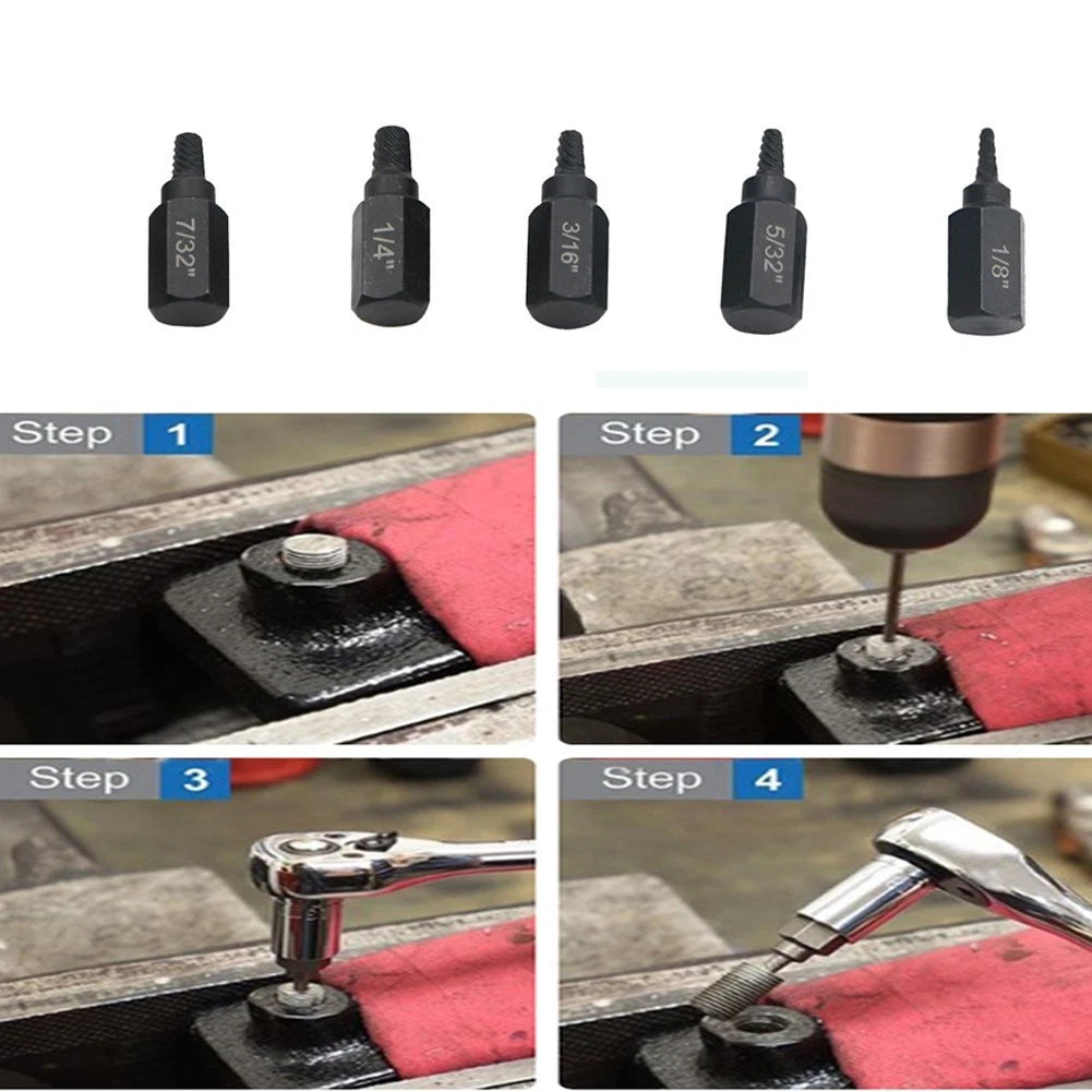 5X Nut Removal Tool Set for Automotive Use
