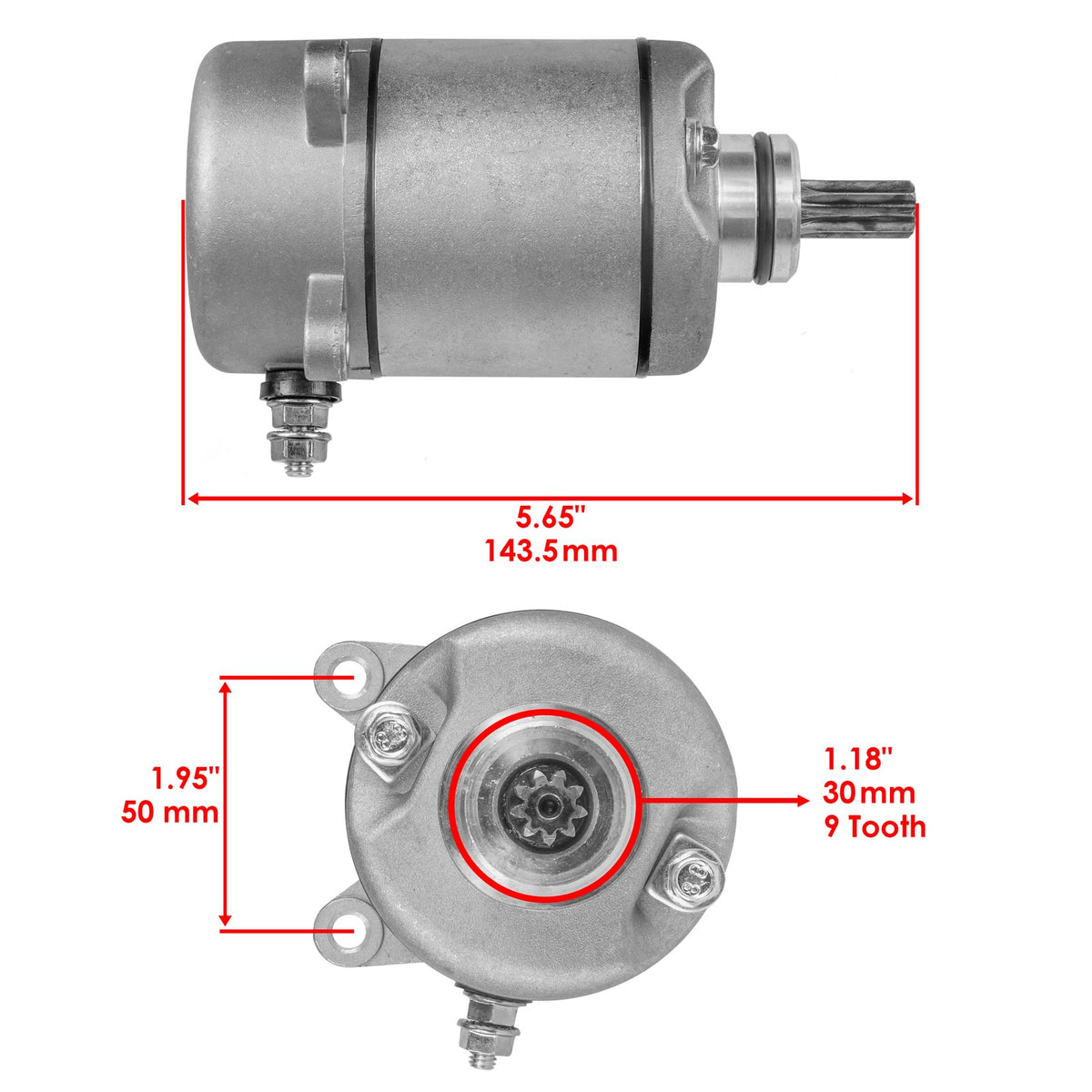 Starter Replacement for Honda TRX250TE TRX250TM Recon 2002–2007