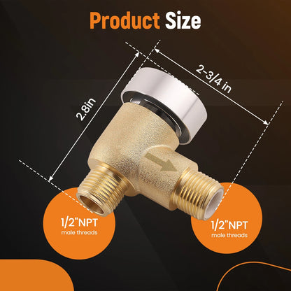 RV Vacuum Breaker Check Valve for Camper RV (571-VAC-CHK-A)