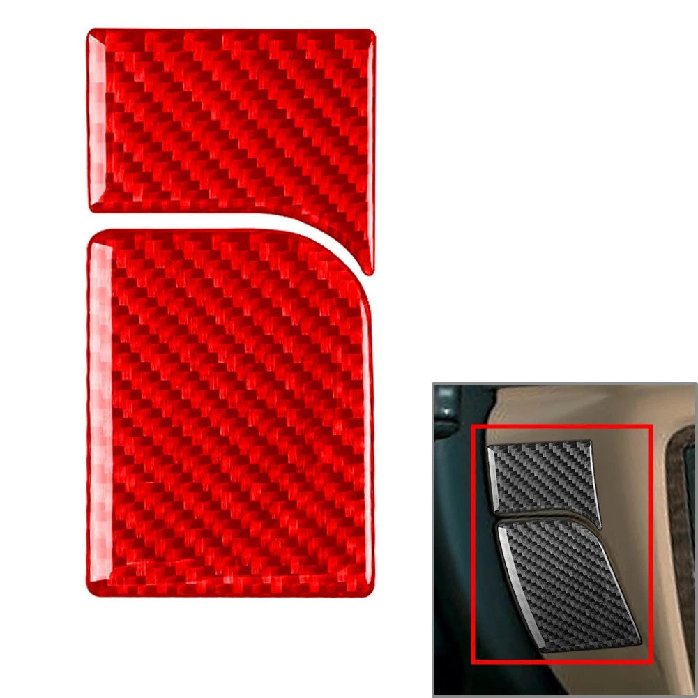 Carbon Fiber Red Steering Wheel Cover for Volkswagen Passat B5 (2001–2005)