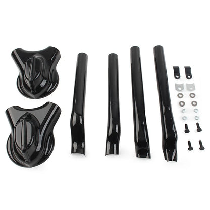 Rear Phantom Swingarm Axle Cover Kit for Harley Softail FXST FXSTC FLSTC (–)