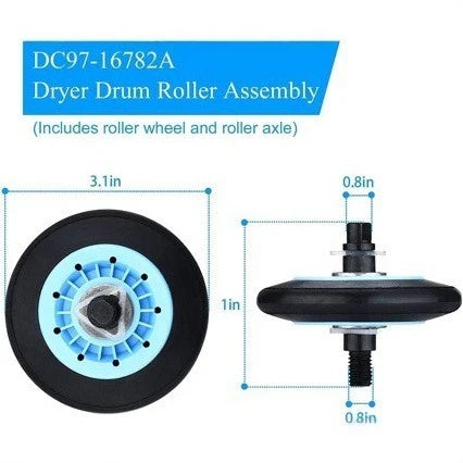 4 Pack Dryer Roller Wheels for Samsung Dryer Models