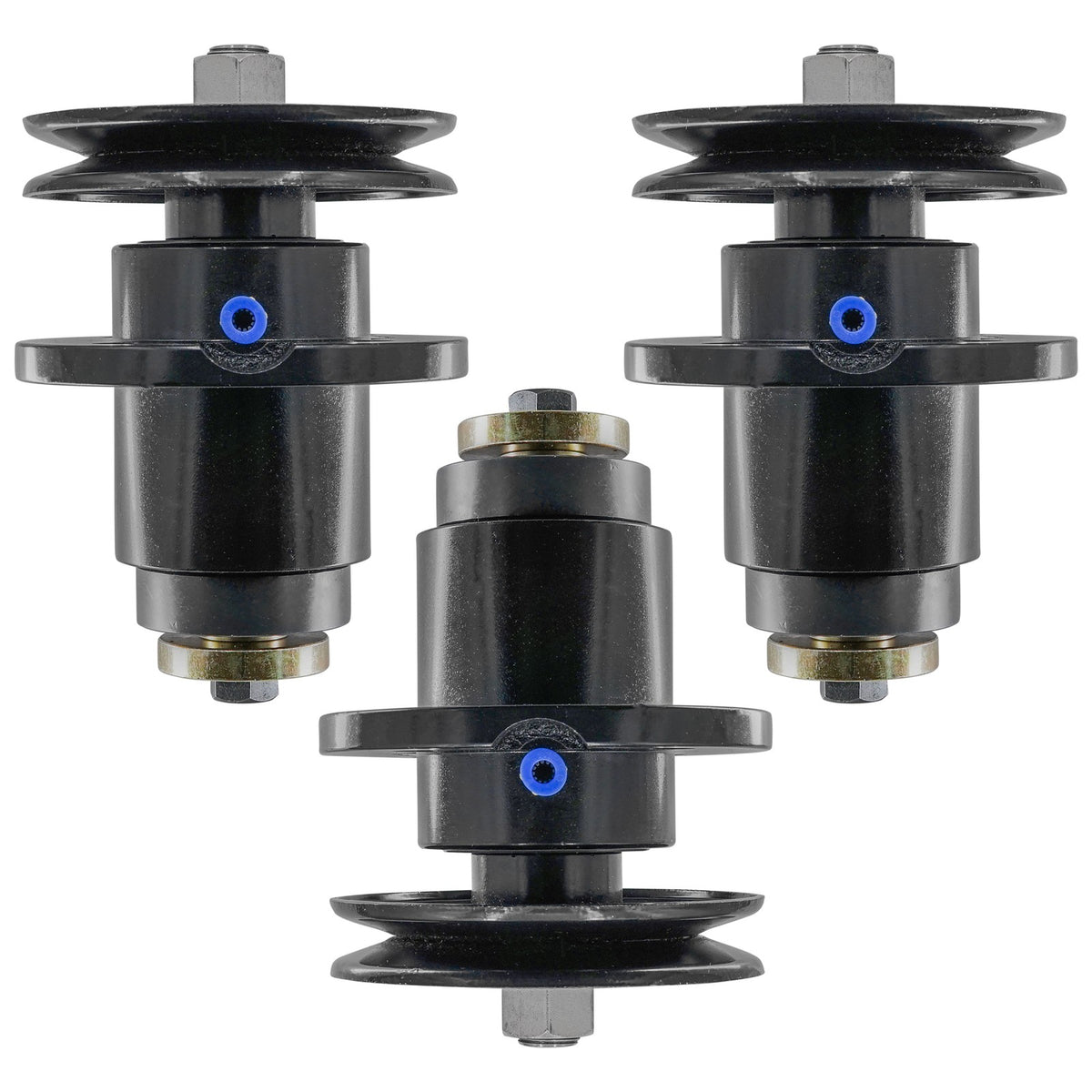 Deck Spindles with 5 inch Pulley Replacement for Land Pride (2000–2010)