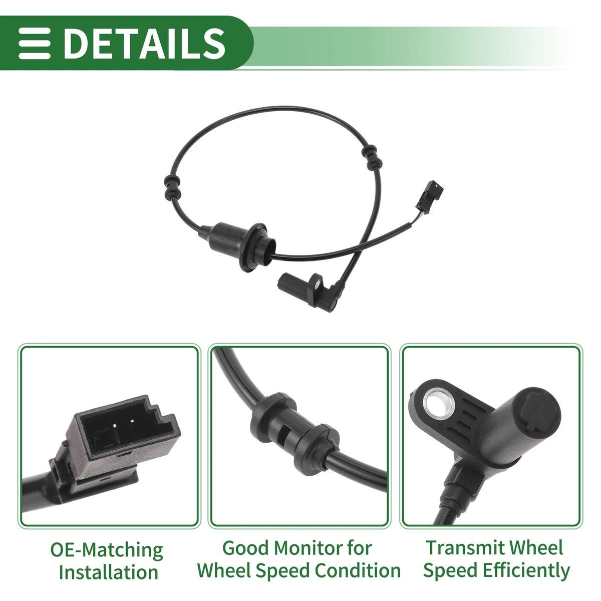 ABS Wheel Speed Sensor No.A2205401817 for Mercedes-Benz CL500 (2000–2005)