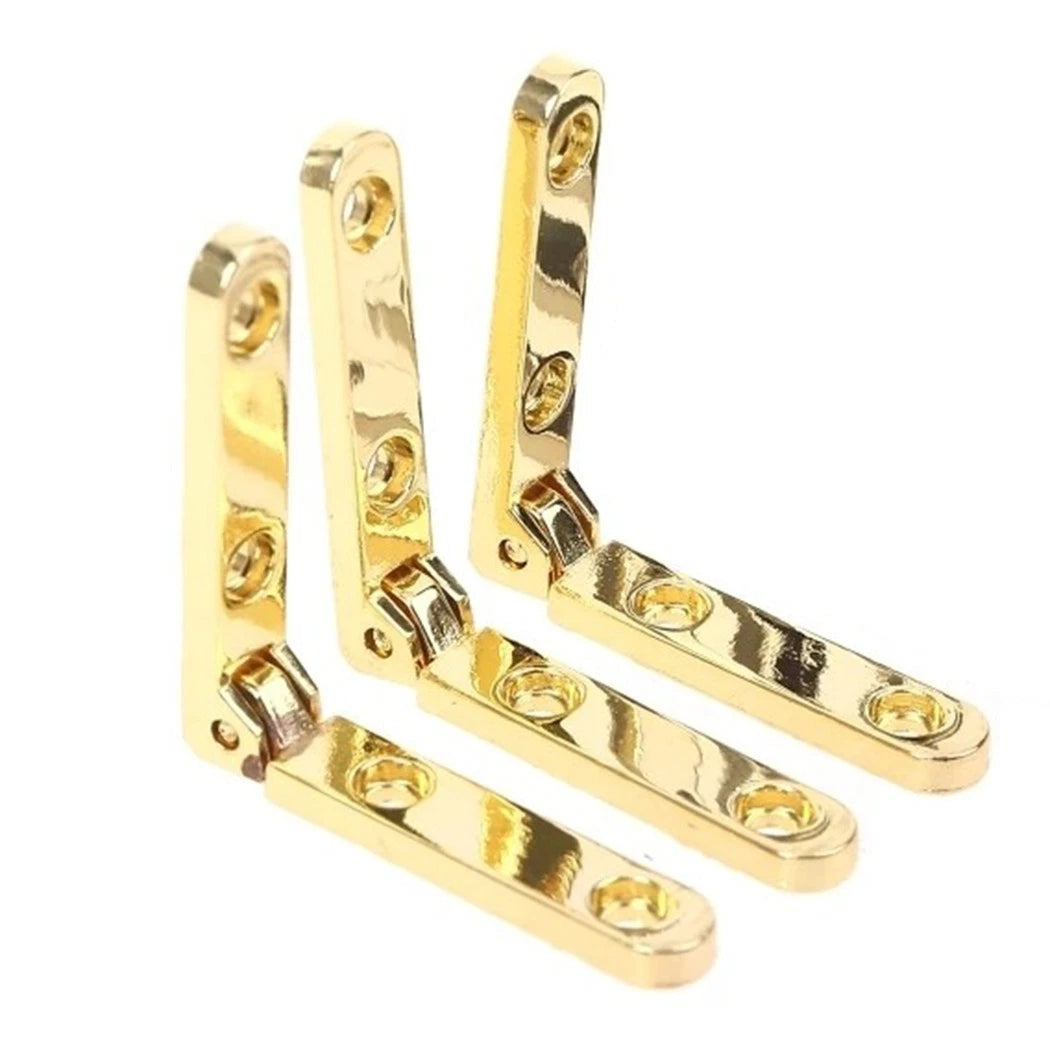 10x 90 Degree Zinc Alloy Spring Hinges for Wooden Box (30mm)