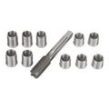10PCS Thread Hole Repair Tools M10X1.0 Nuts & M12X1.0 HSS Tap Accessory