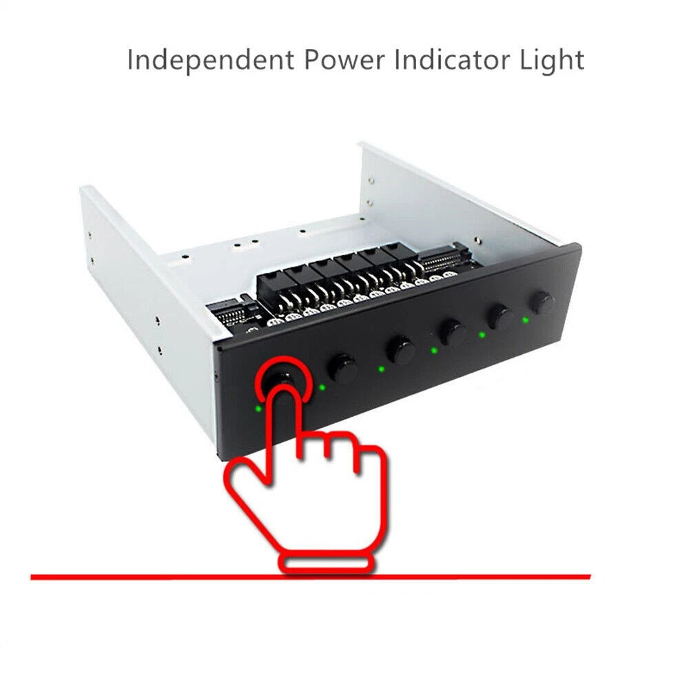 HDD Power Control Switch for 5.25 Inch SATA Drive Selector