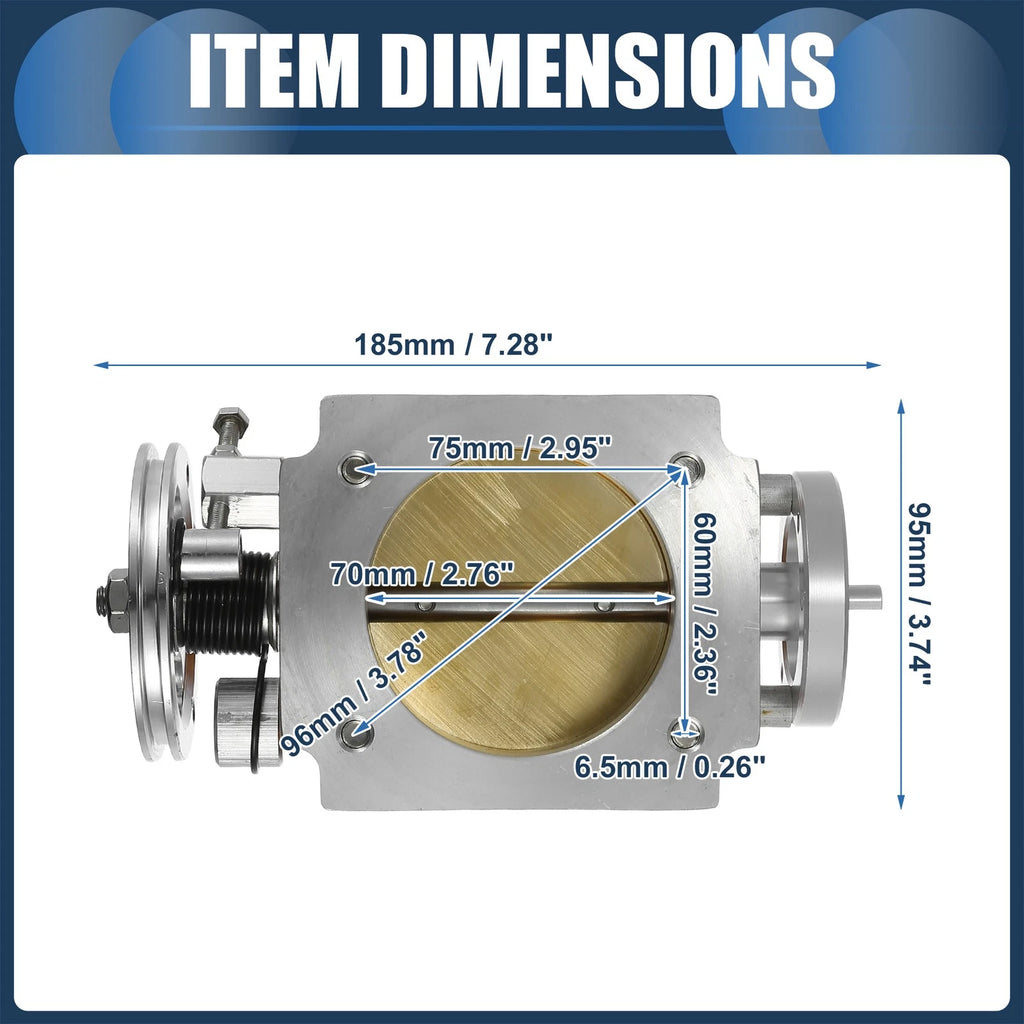 Throttle Body Assembly for Universal 70mm/2.76" (Universal Fit)