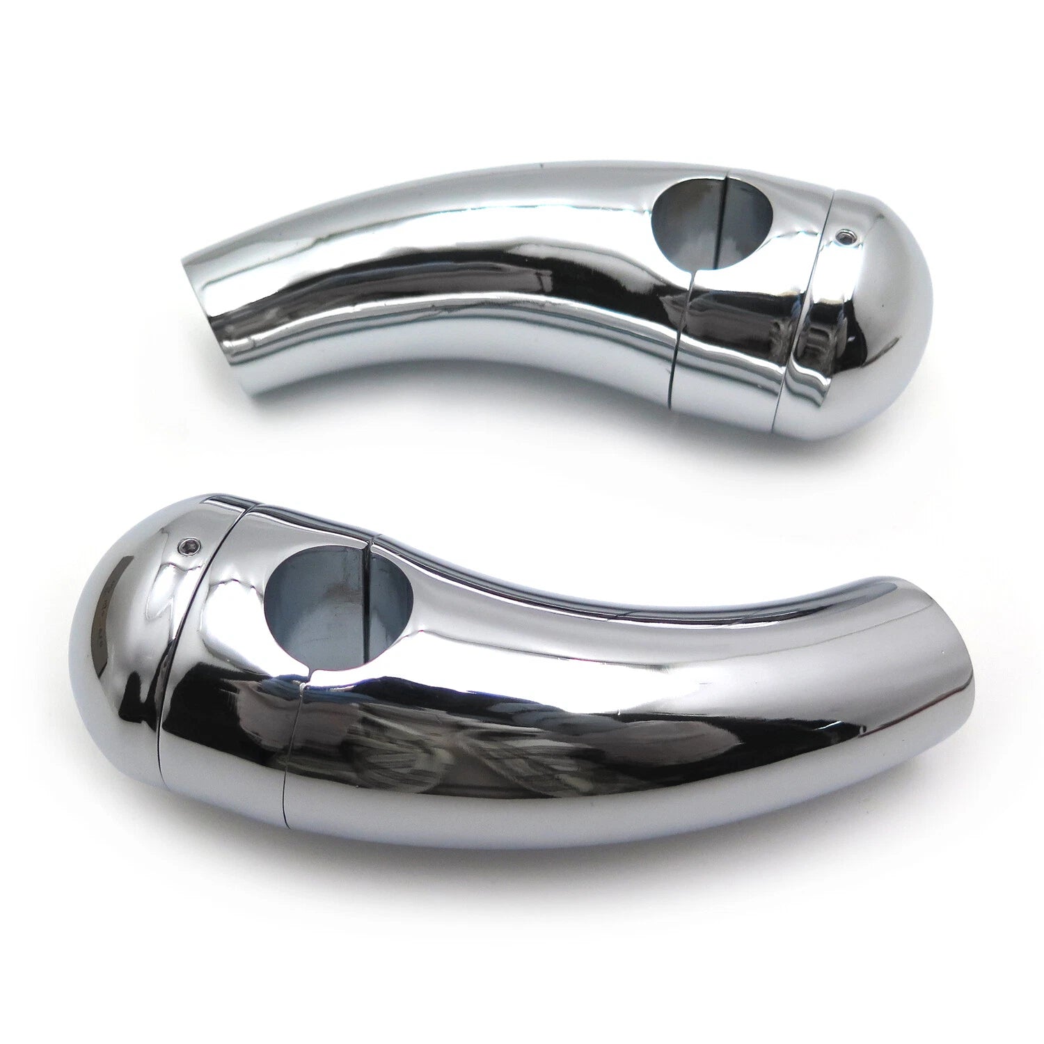 Chrome 7/8" 22mm Handlebar Riser Mounting Clamp for Honda Harley Yamaha