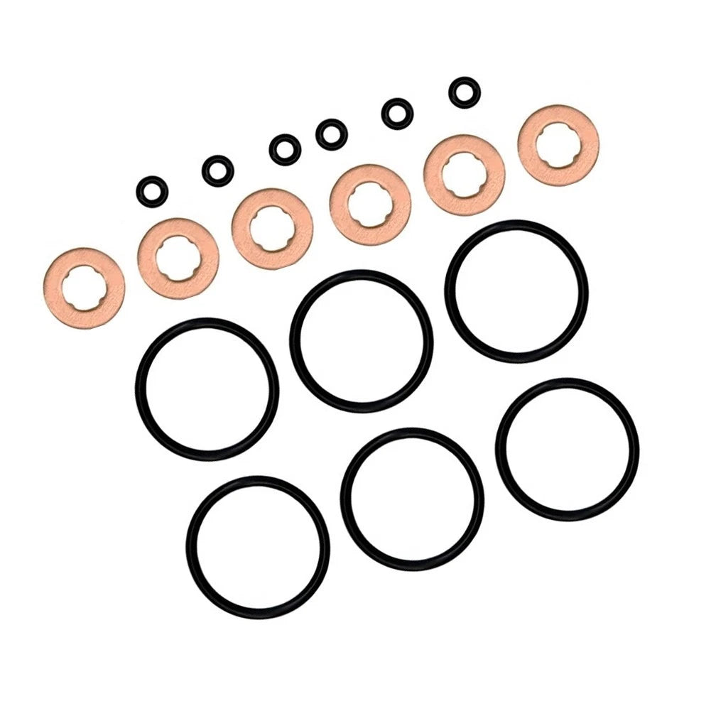 Injector Washer O Ring Seal Kit 18 Pieces for BMW Engines